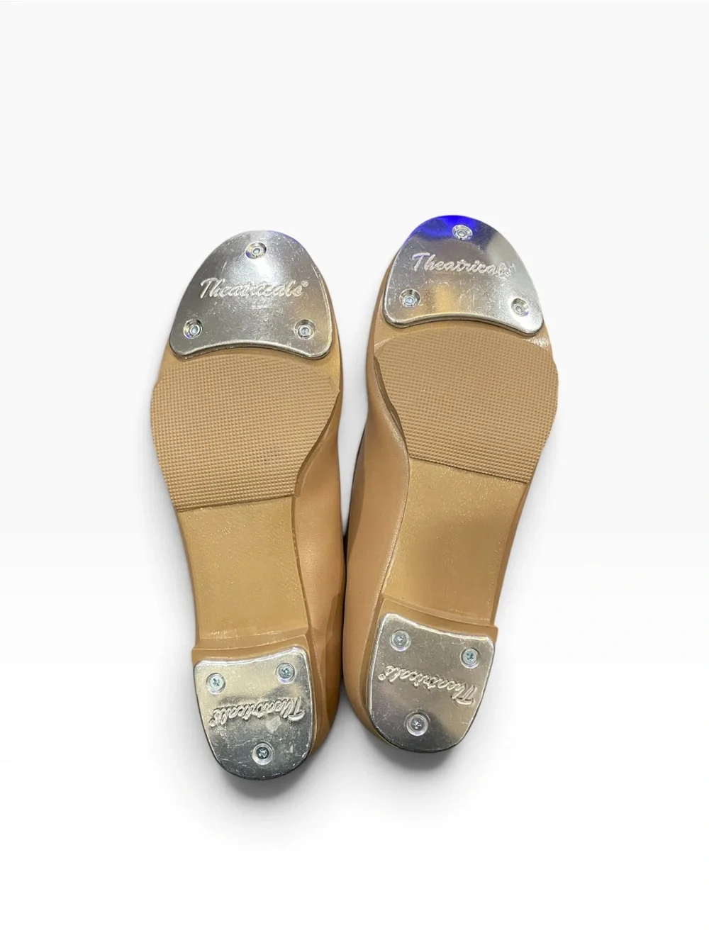 Theatricals Footwear Girls Tap Shoes Tan Kids Size 12.5 W